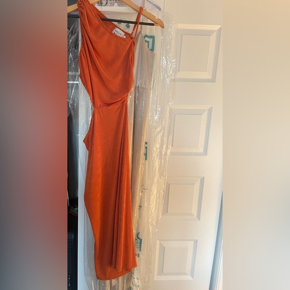 Hello Molly orange midi dress - Picture 3 of 5